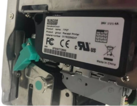 01750256247 1750256247 Wincor Nixdorf TP27 چاپگر رسید چاپگر TP27 (P1 + M1 + H1) قطعات ATM 80mm